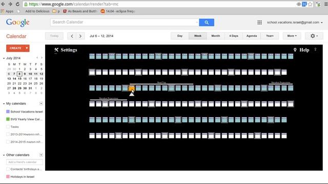 Unique Yearly View for Google Calendar - Chrome Extension смотреть онлайн