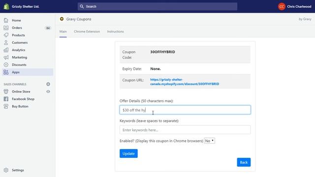 Gravy Coupons - Shopify App with Chrome Extension смотреть онлайн