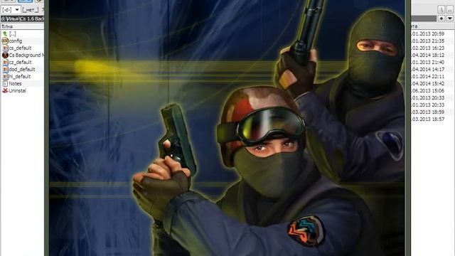 Как изменить картинку в меню контер страйк 1.6?
