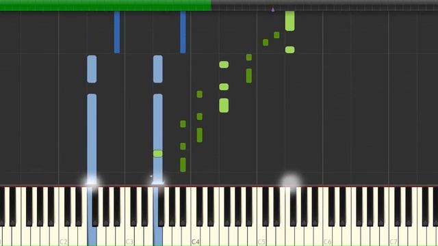 Phantom of the Opera Overture - Very easy piano tutorial simple cover shynthesia planetcover смотреть онлайн