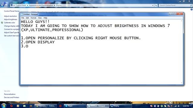 how to adjust screen brightness in desktop windows 7(EAZY) смотреть онлайн