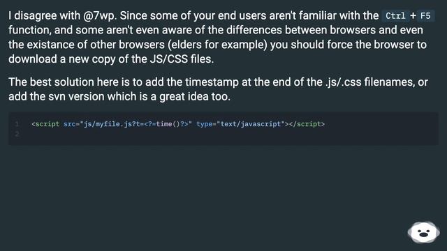 Force-refreshing only JavaScript files in Firefox and Chrome смотреть онлайн