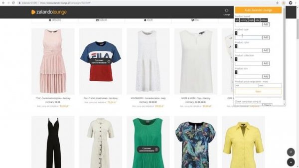 AutoZLounge - Zalando Lounge Bot (Chrome Extension) (CURRENTLY NOT AVAILABLE)