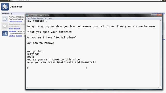 How to remove "Social plus+" from google chrome смотреть онлайн