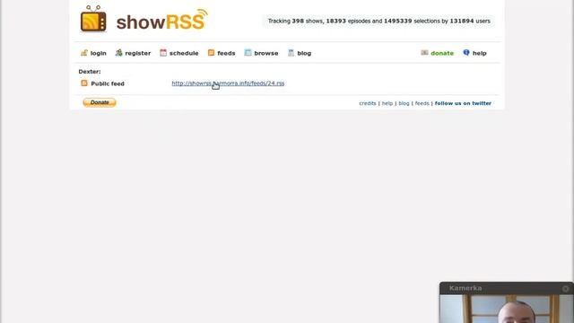 showRSS, suscríbete a series de televisión mediante RSS de torrentes смотреть онлайн