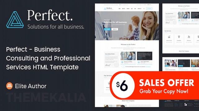 Perfect - Business Consulting and Professional Services HTML Template | Themeforest Website смотреть онлайн