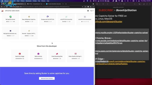 Captcha Solver Extension for Chrome | Auto Captcha Solver | Bypass ReCaptcha | Buster Captcha Solve смотреть онлайн
