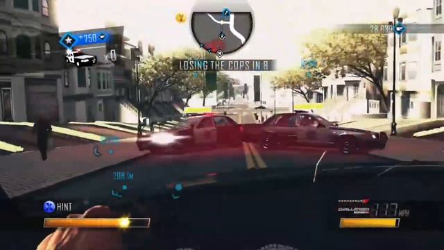 Driver San Francisco dodge car drives through a roadblock смотреть онлайн