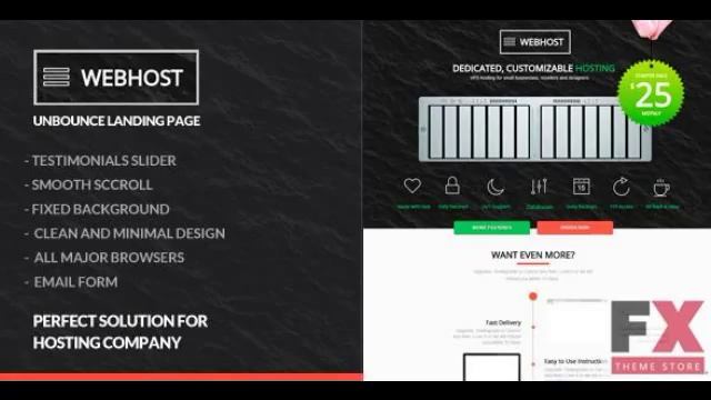 Preview Webhost - Dedicated Hosting Landing Page TForest смотреть онлайн
