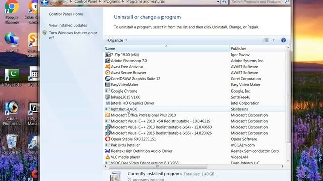 How to uninstall a program in windows 7 IN Urdu смотреть онлайн