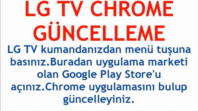 LG TV Chrome Güncelleme Nasıl Yapılır? смотреть онлайн