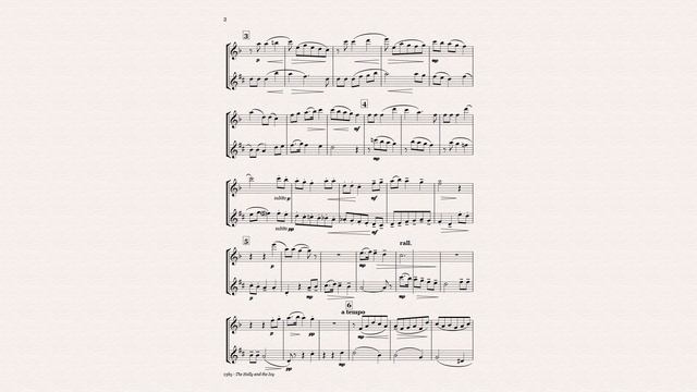 The Holly And The Ivy Flute/Alto Sax Duet PDF Christmas Sheet Music