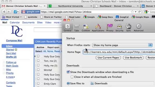 Email as homepage in Firefox смотреть онлайн