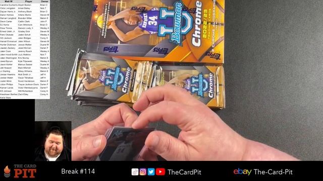 The Card Pit - Break #114 (3) Bowman Chrome University Basketball 1/4 Case Break смотреть онлайн