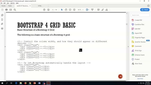 cis255 07a bootstrap4 slides смотреть онлайн