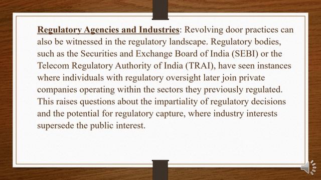 What is the meaning of "Revolving Door Practices"? смотреть онлайн