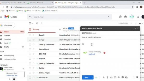 Email tracking for Gmail — Mailtrack Google Chrome 2021