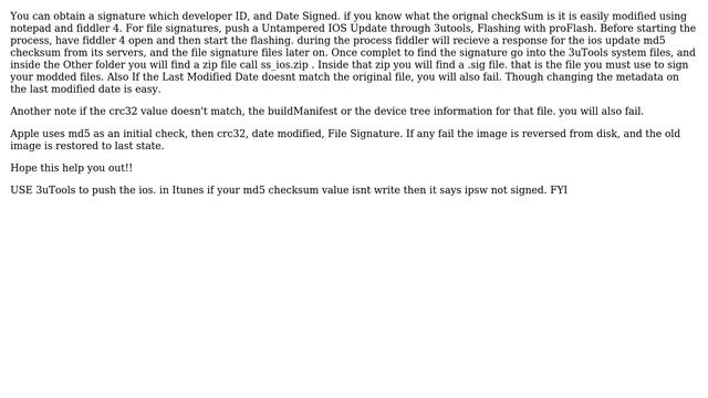 Apple: What does it mean if IPSW file is not signed anymore? (4 Solutions!!) смотреть онлайн