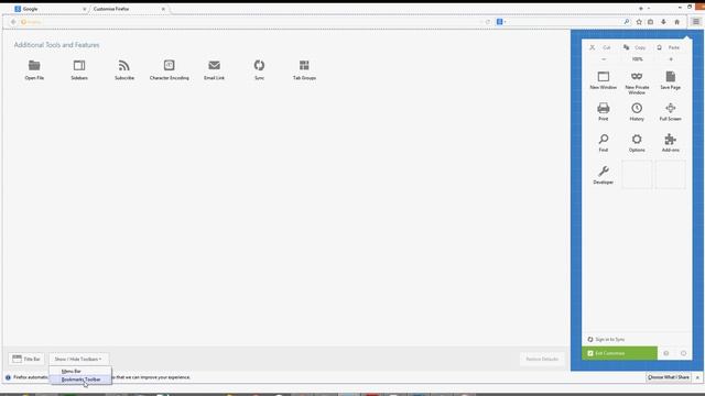 How to enable the bookmark toolbar on Firefox смотреть онлайн