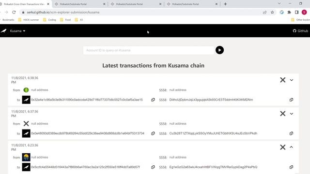 Polkadot Cross Chain Transactions Viewer Google Chrome 2022 07 13 02 09 46 смотреть онлайн