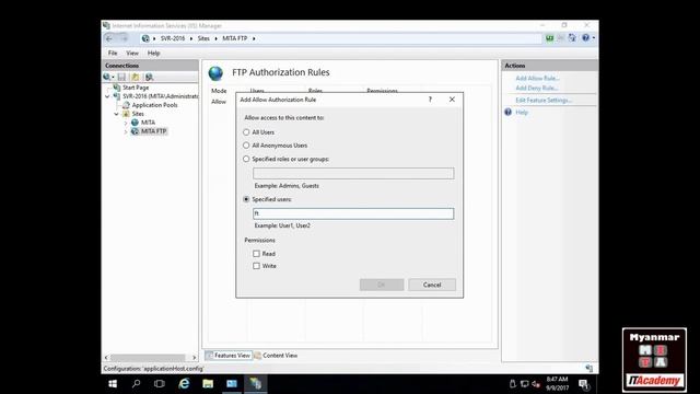 Microsoft Server 2016 FTP Server Installation & Configuration Video Tutorial смотреть онлайн