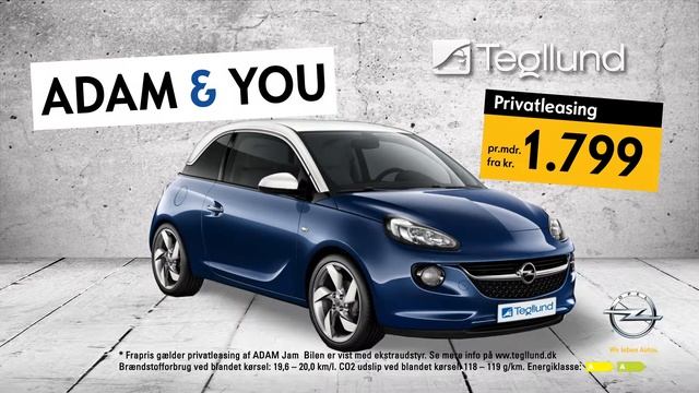 Tegllund Opel Adam TVC 20sek v2 смотреть онлайн
