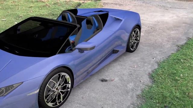 Lamborghini Huracan 3D Model CGI смотреть онлайн