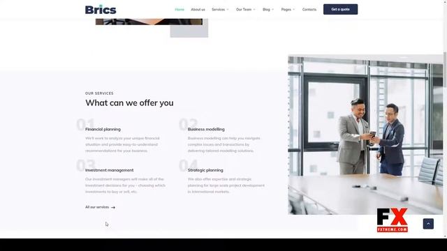 Brics - Financial Advisor HTML5 Template income investment смотреть онлайн
