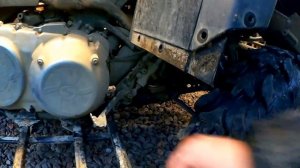 Демонтаж заднего тормоза на Стелс Леопард