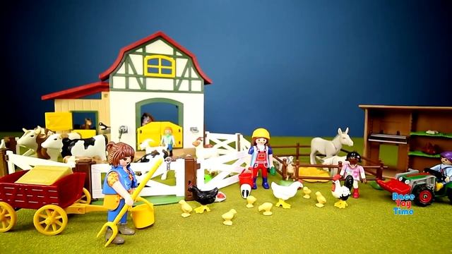 Playmobil Children's Farm and Safari Animals Playset Build and Play - Fun Toys Video For Kids смотреть онлайн