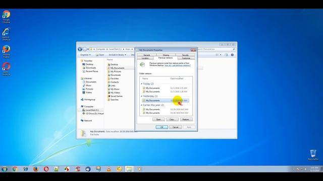 Restore Encrypted Files using Previous Versions Option (Windows 7) смотреть онлайн