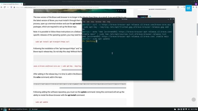 How to install the Chromium based version of Brave browser on Linux смотреть онлайн