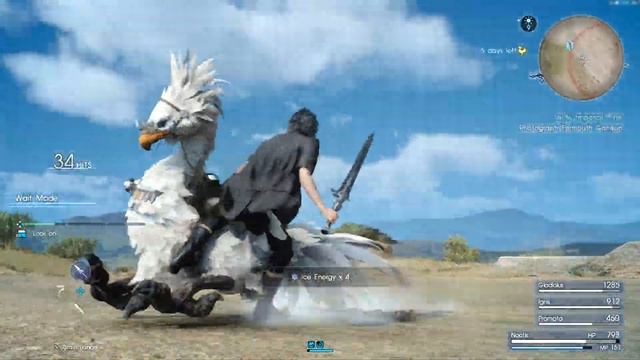FFXV Windows Edition: Noctis and Chocobo combo смотреть онлайн