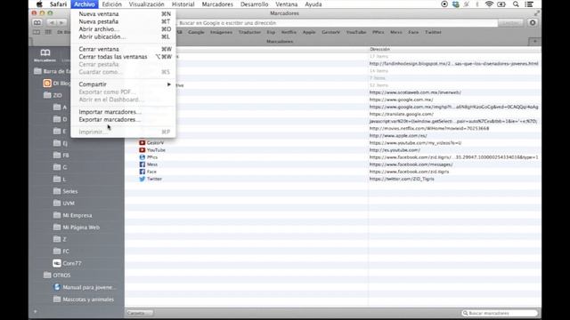 IMPORTAR Y EXPORTAR MARCADORES DE SAFARI Y CHROME - ZiD Tigris. смотреть онлайн