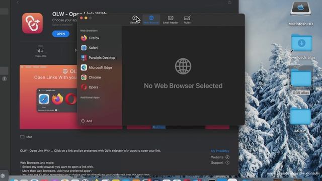 OLW Open Link With Safari Extension App [MAC] Basic Overview - Mac App Store смотреть онлайн