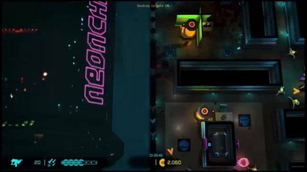 Neon chrome gameplay