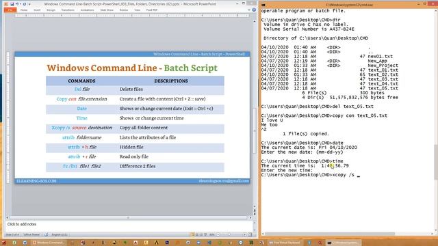 [Windows Command Line | Batch Script]_003_Files, Folders, Directories (02) смотреть онлайн