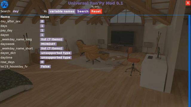 Universal Ren'Py Mod: Searching variables смотреть онлайн