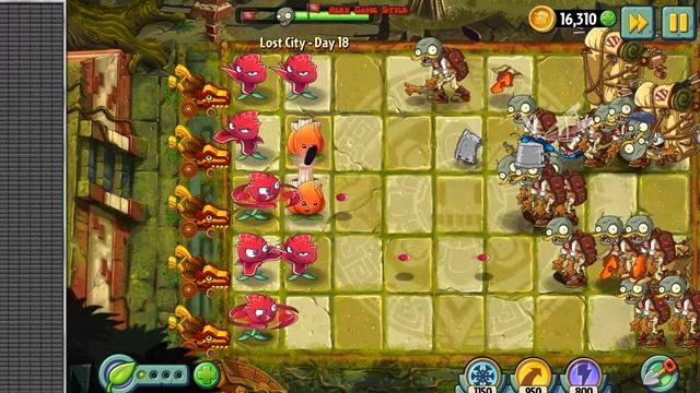 Plants vs. Zombies 2 - Stallia, A.K.E.E. and Red Stinger - Lost City Day 18 (Ep.216) смотреть онлайн