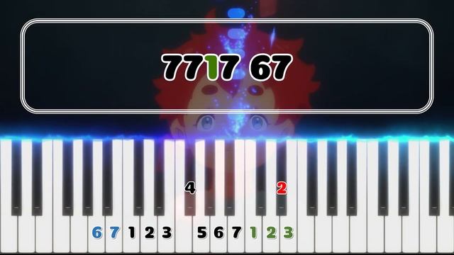 祝福 The Blessing - YOASOBI 水星の魔女 OP【EASY】Piano Tutorial & Numbered Musical Notation смотреть онлайн