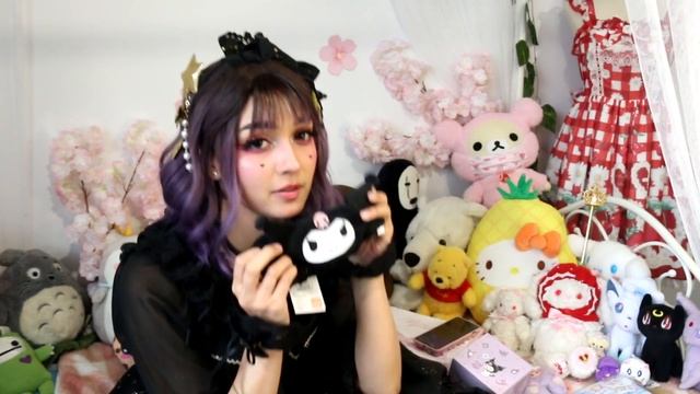 🖤 HUGE lolita haul!! Kuromi Coord 🖤 Try on review 💀 смотреть онлайн
