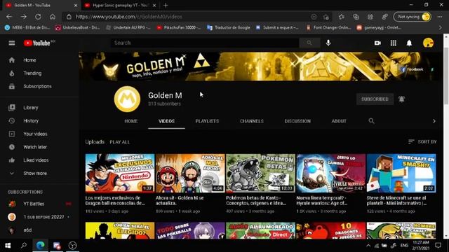 Suscribanse a Golden M y Hyper Sonic gameplay YT смотреть онлайн