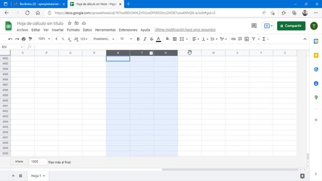 ¿Cómo insertar mas filas y columnas en hoja de cálculo de Google? смотреть онлайн