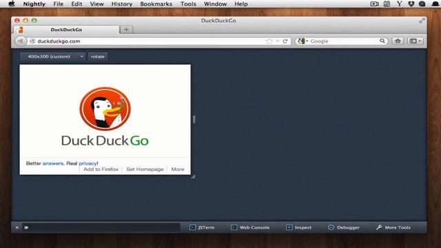 Firefox Command Line + Responsive Design Mode смотреть онлайн