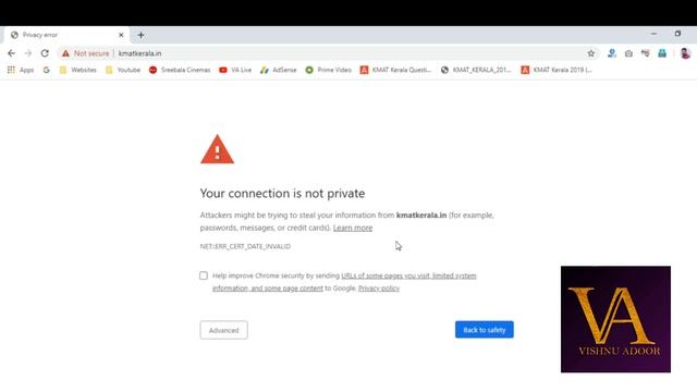 How To Fix “Your Connection Is Not Private” Error in Google Chrome ? | Explained In Malayalam смотреть онлайн
