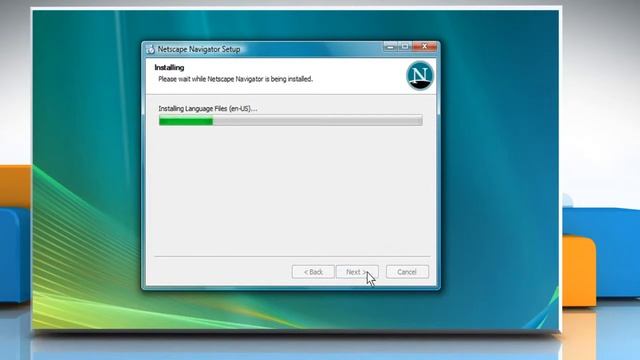 Install Netscape® 9 on Windows® Vista смотреть онлайн