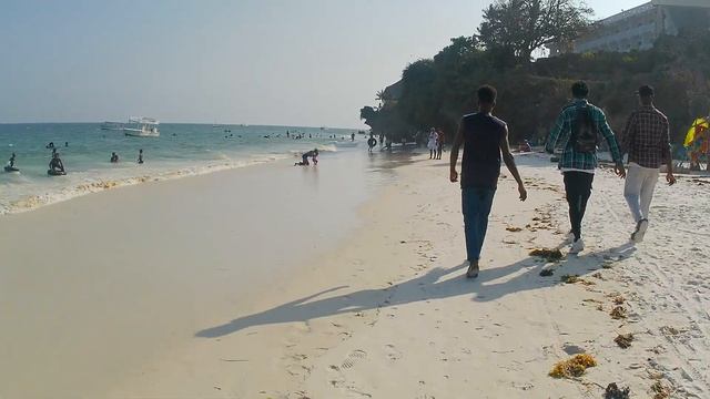 AFRICA [4K] NYALI BEACH WALKING TOUR #mombasa #kenya #africa #safari #travel #vlog #beach
