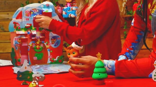 UNBOXING THE ENTIRE CRY BABIES MAGIC TEARS CHRISTMAS RUTHIE REINDEER ADVENT CALENDAR