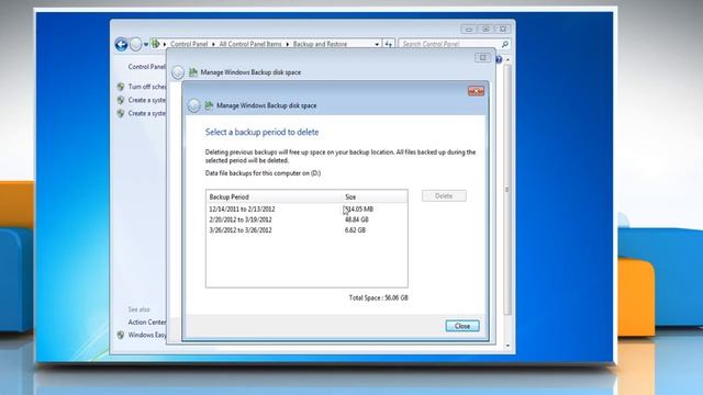 Delete old Backups in Windows® 7 for extra Hard Disk Space смотреть онлайн