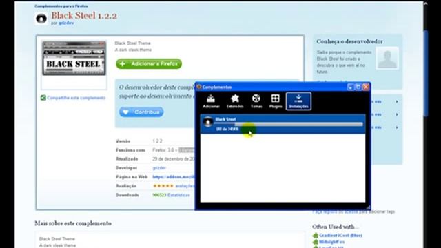 Como trocar o skin do Firefox ! смотреть онлайн